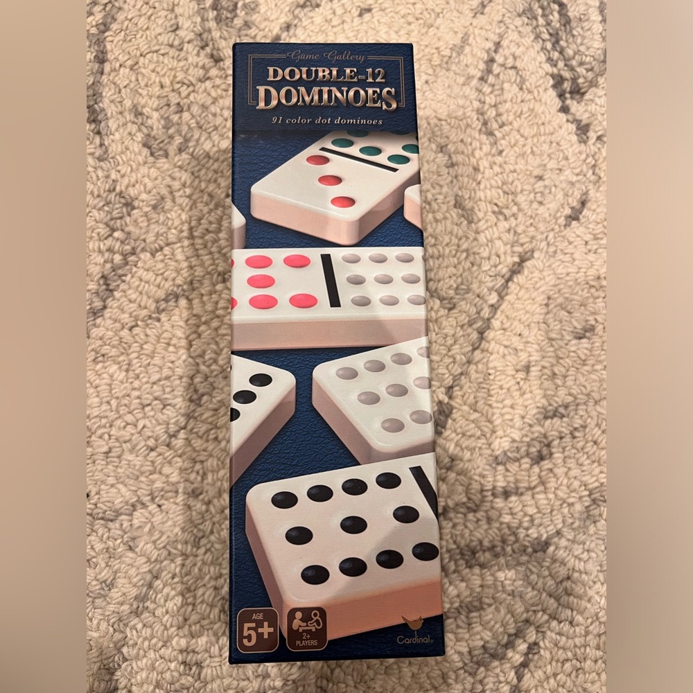 Double-12 Dominoes Set - White - Unboxed but never used